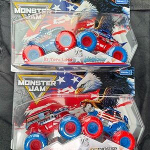 Monster Jam Stars and Stripes Set of 2